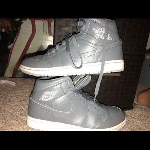 Grey and White Air Jordan’s
